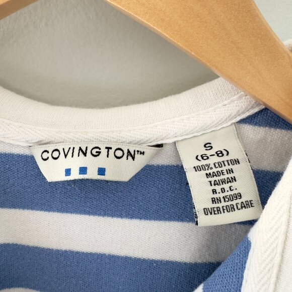 Covington Striped Collared Neck Tank Top - Picture 5 of 6